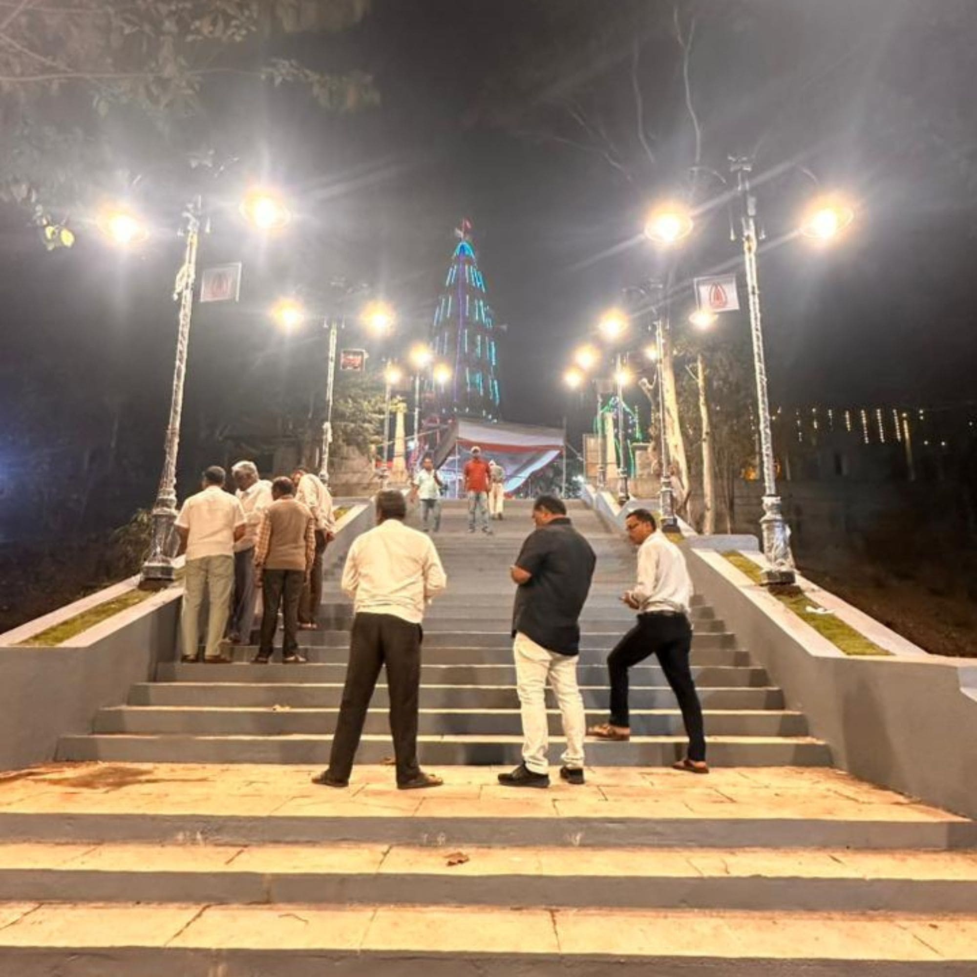 Trishul theme Decorative Street Light at Shree Rameshwar Temple thumbnail 11